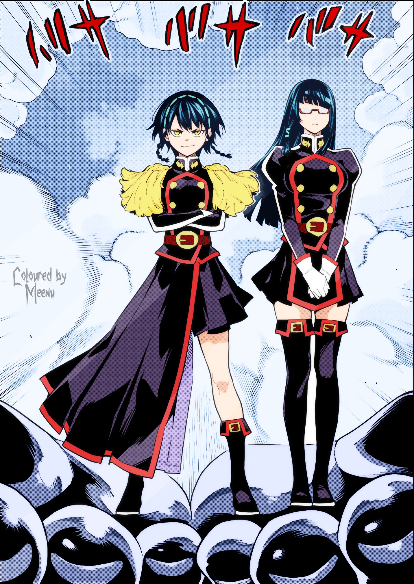 X 上的Meenu：「Another Mato Seihei no Slave coloring batch :) Tobera & Maia  Azuma, Yakumo Ezo and queen Tenka. t.coaclJHIc04S」  X