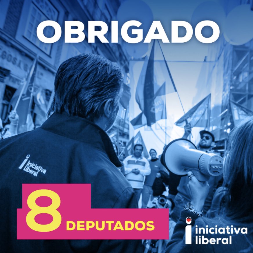 🔴🔵 OBRIGADO. 8 Deputados. 

#PortugalMaisLiberal