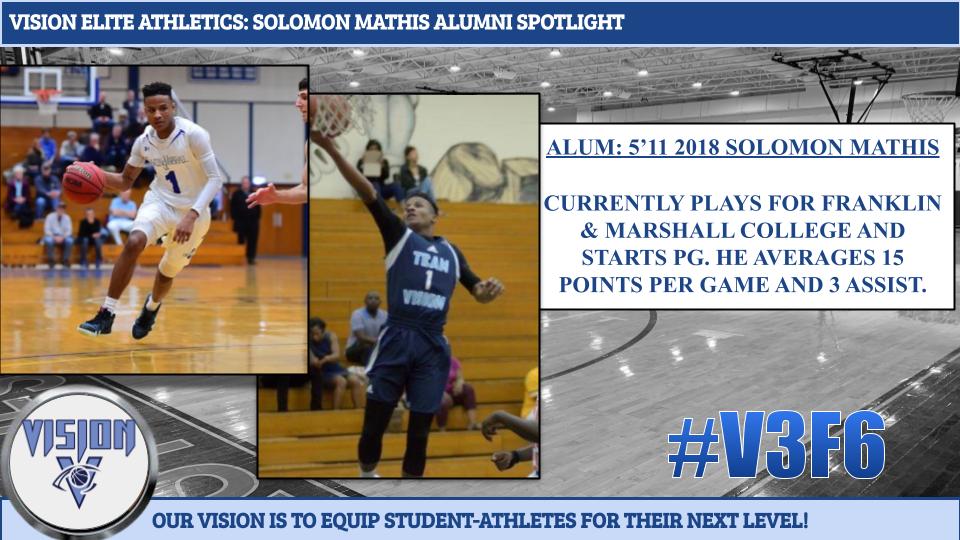 CKYVISION's tweet image. Alumni Spotlight: 2018 Solomon Mathis @Solomon0Mathis 
Solomon currently starts at point guard for Franklin &amp;amp; Marshall College in Pennsylvania.