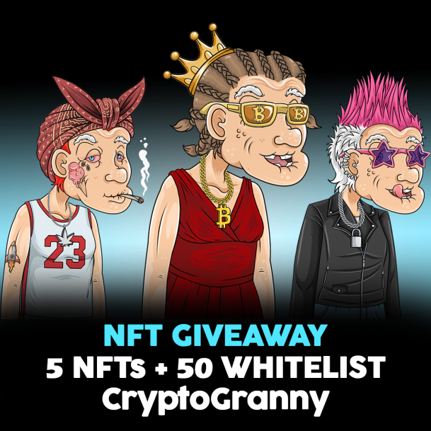 CryptoGrannyART's tweet photo. Hey, niblings ❤️from the 1st through the 10th of February, the private sale will start. 
We're giving away 5 NFTs and 50 Whitelist slots during this time.

Join our discord to learn more about requirements:
https://t.co/DGGgsPg1ea

#nfts #nft #NFTCollection #opensea #giveaway https://t.co/HuTvQuBuOE