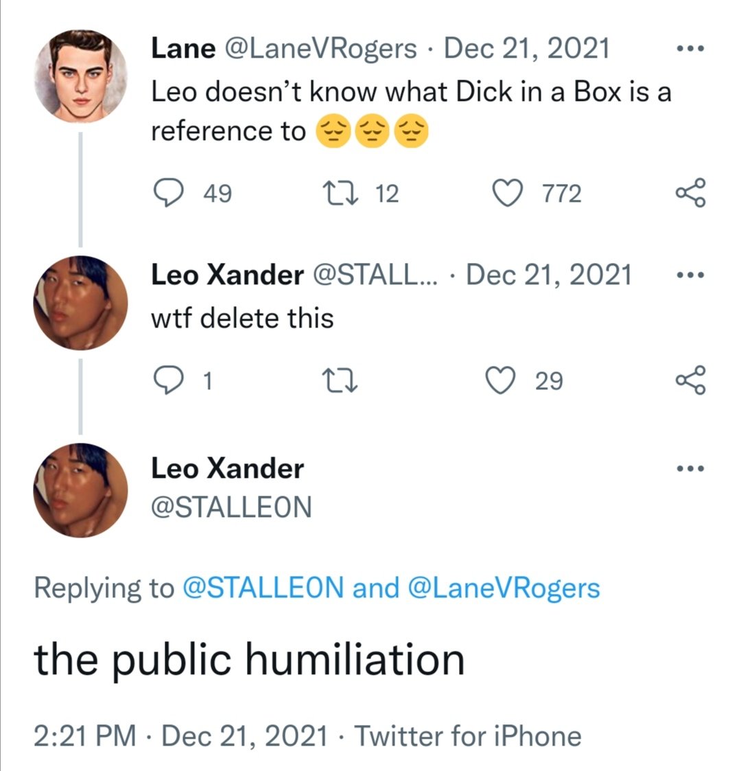 wishupset's tweet photo. You'll have to forgive Leo for being too young to know that. You flirted with him when he was 17, and you dated him right after he turned 18. Even in 2022, he's only 19. Lane, you are so lucky to have such a young boyfriend.@LaneVRogers #leoxfoo π€π₯π΄π https://t.co/YvKmwsyYe1