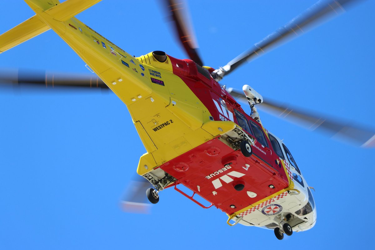 WRHS_official's tweet photo. The Westpac #RescueHelicopter on Sunday was tasked to Middle Brother Mountain, west of #Laurieton where a woman fell while hiking. The Helicopter Critical Care #Paramedic was #winched to treat the patient and she was flown to #PortMacquarie Hospital.
#Aeromedical #StaySafe https://t.co/D7c5KeOdev