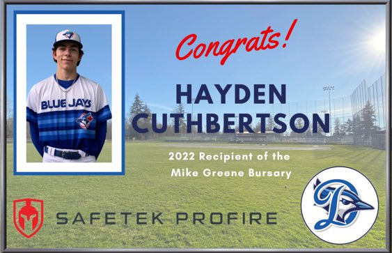 Congratulations to <a href="/HaydenCuts/">Hayden Cuthbertson</a> on being the 2022 recipient of the Mike Greene Bursary!!  pointstreak.com/it/news_story.…