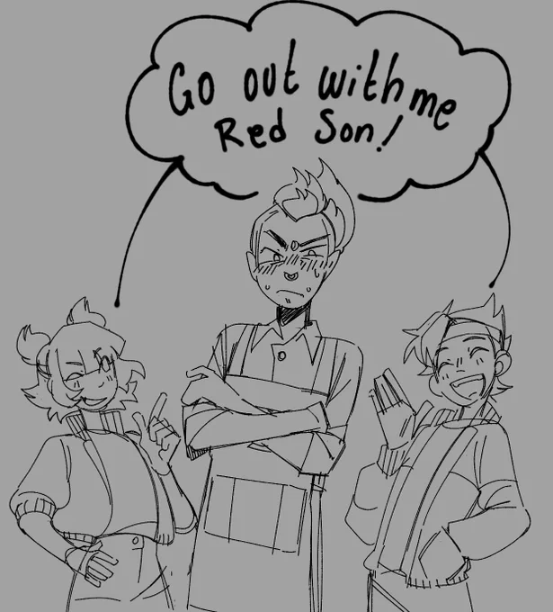 lmk doodles pt 2 but now an... dragonfruit / spicynoodles au? formated as a visual novel... for some reason... 
