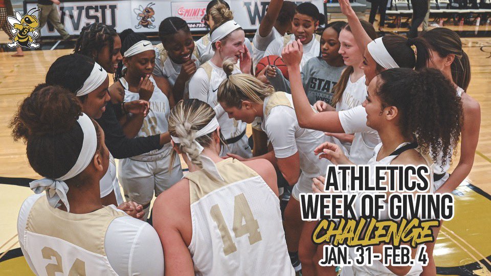 The WVSU Athletics Department annual “Week of Giving” kicks off tomorrow!! Please consider making a gift to our program! We appreciate your continued support Yellow Jacket family! 🐝🖤🏀 

Click the link in our bio to contribute!