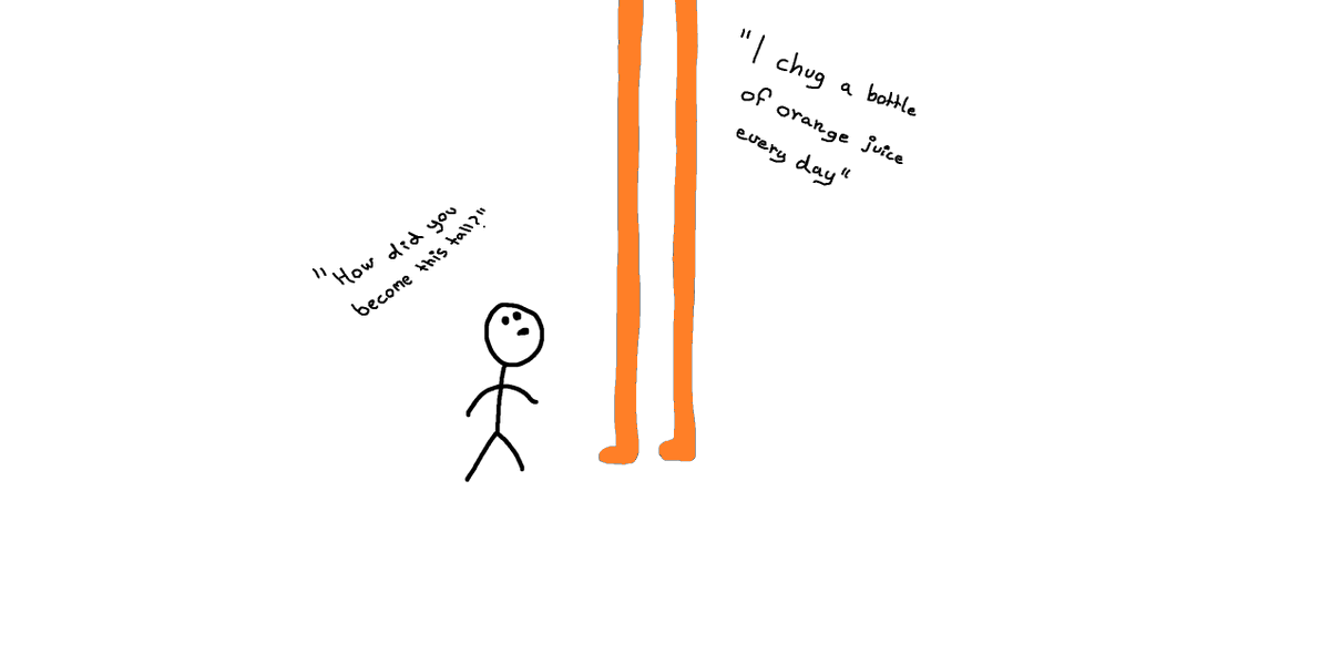 Paintanial's tweet photo. what is happening? #paintanial #tall #orangejuice https://t.co/2uaDjkwRot
