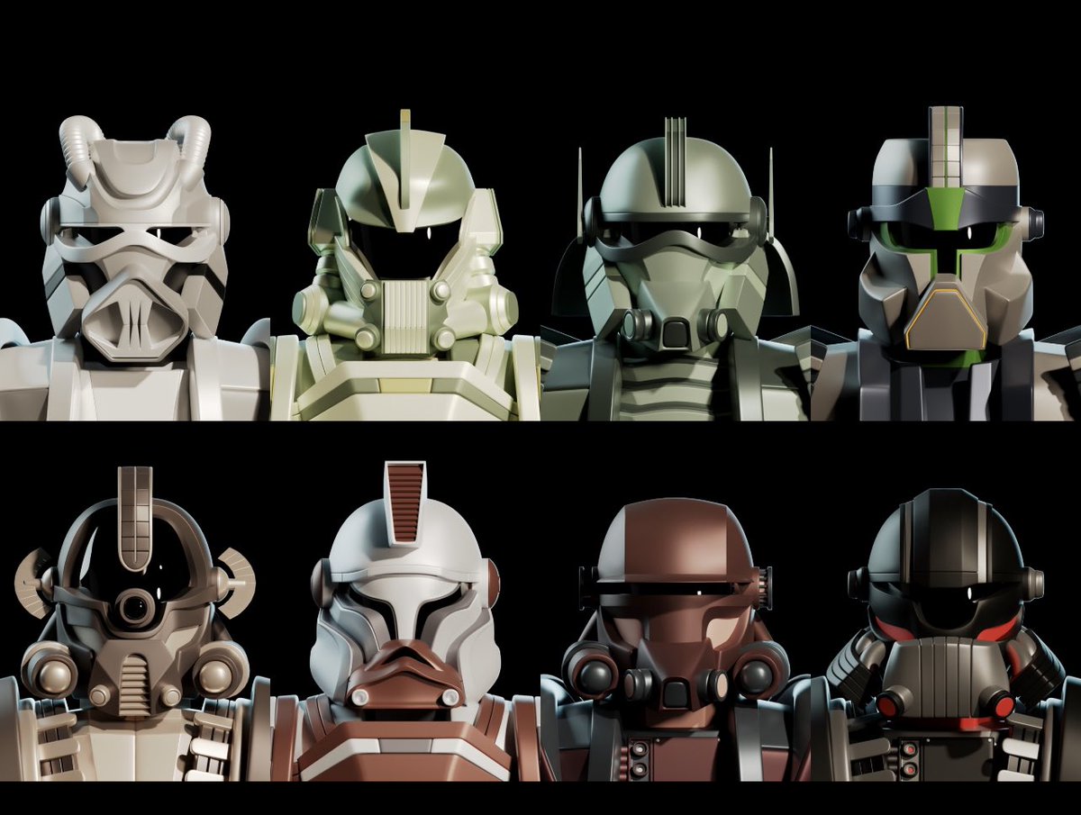 Edub32's tweet image. So my buddy @SolaFideChrist turned me into this community and I’m addicted.  He just made me this collage of my hunters.  I’m new but think my crew is coming along nicely. @BountyHunterNFT