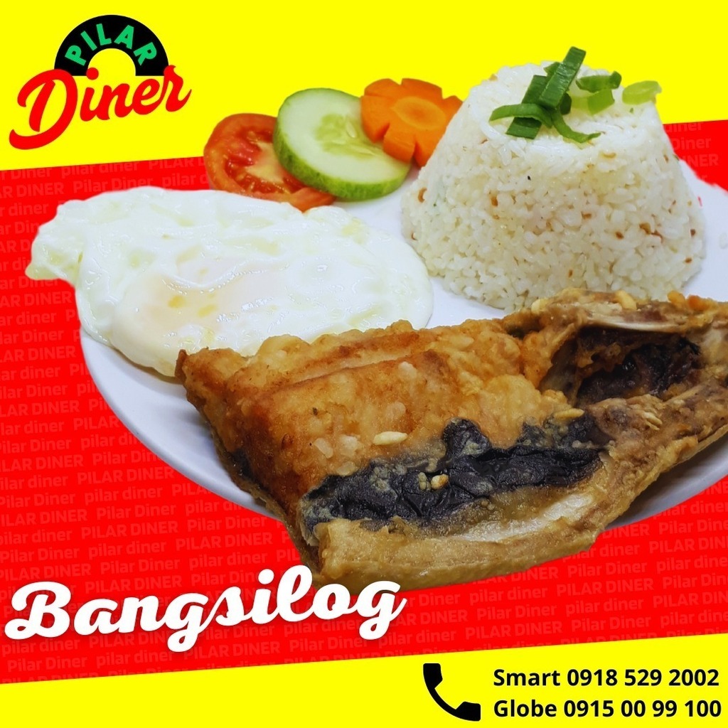 pilardiner's tweet image. Bangsilog is one example of the “Silogs” range. It consists of bangus (milkfish), sinangag (garlic fried rice) and pritong itlog (fried egg). Served usually at breakfast, nowadays people eat them anytime of the day. #bataanbased #pilardiner #bataan #bata… pilardiner.tumblr.com/post/674866754…
