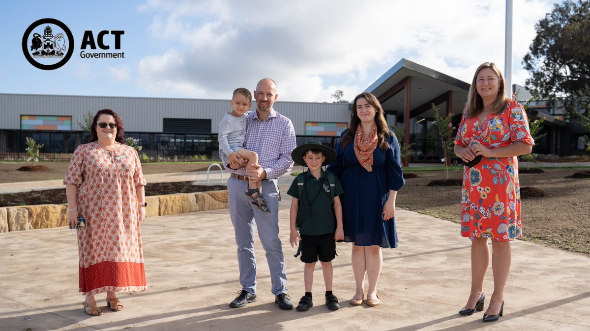 The ACT’s 90th public school has today opened it’s doors to welcome its first students! The brand-new campus at Throsby School will cater for 450 students from kindergarten to Year 6 – with 197 students already enrolled for this year.