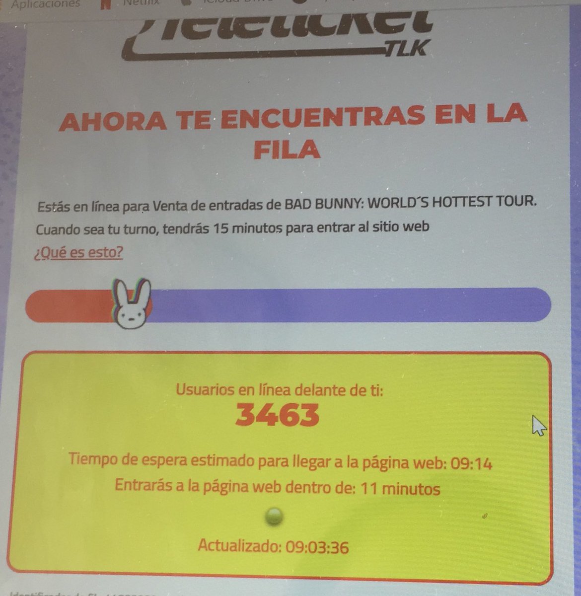 StarSilvana23's tweet photo. Conseguir entradas para Bad Bunny en preventa fue la mejor suerte que he tenido😜🥳 #BadBunny https://t.co/ppJ5LxPOl1