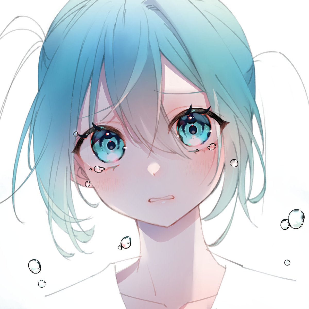 初音ミク 「 」|北爪久美恵| KitazumeKumieのイラスト