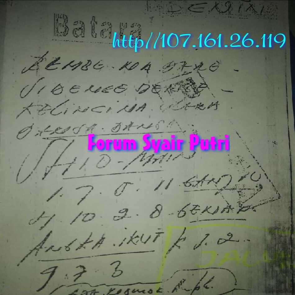 Prediksi Togel Hari Ini (@Syairsgphk) / Twitter