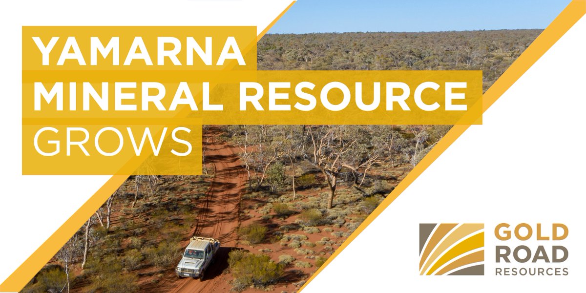 We are pleased to report 70% increase to Yamarna's MR to 0.51Moz and an update to our continued #greenfields #exploration progress at #Yamarna - ▶ goldroad.com.au/wp-content/upl… #gold #mining #discovery $GOR