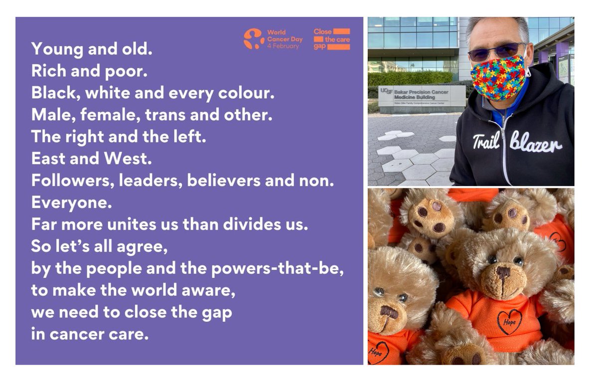 For #WorldCancerDay I’m helping <a href="/ConquerCancerFd/">Conquer Cancer, the ASCO Foundation</a> launch the new Trailblazers Merit Award. You can join me. I’ll be matching donations until we hit our $40k goal. Learn more, donate here - TeamCraftyConquersCancer.org/Trailblazers 😎🧡💙👍🏻

#cancer #CancerResearch #CloseTheCareGap #gratitude #hope