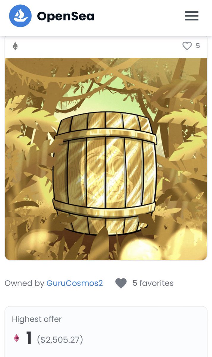 ohDMann's tweet photo. Why I bought this @JungleBayAC golden barrel for an eth. A thread. https://t.co/nch6sv488X