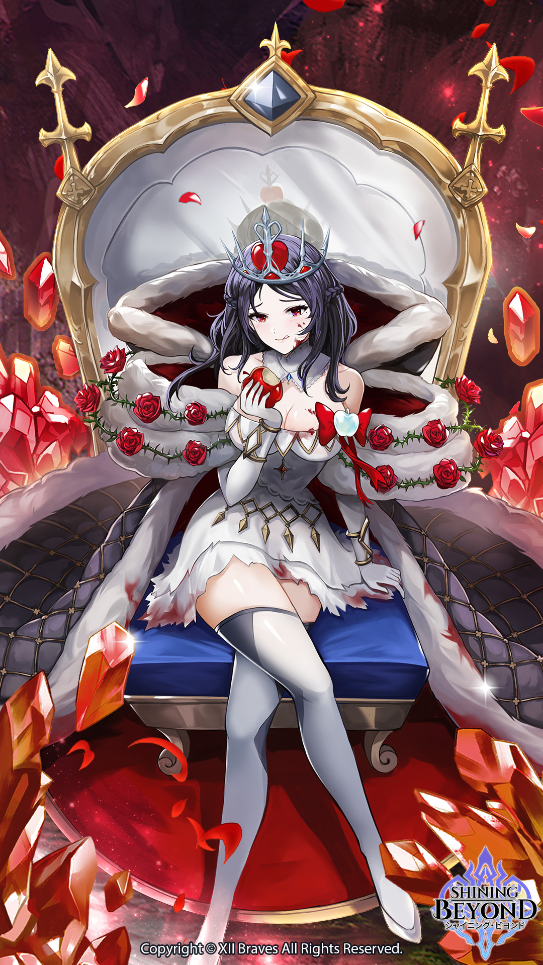 公式 シャイニング ビヨンド Shining Beyond スマホ用壁紙 今回は２つの壁紙を用意しました 白雪姫の霜の正義コスチューム 呂布の幸運の星コスチューム どっちがお気に入り 左 白雪姫 いいね 右 呂布 リツイート 両方も