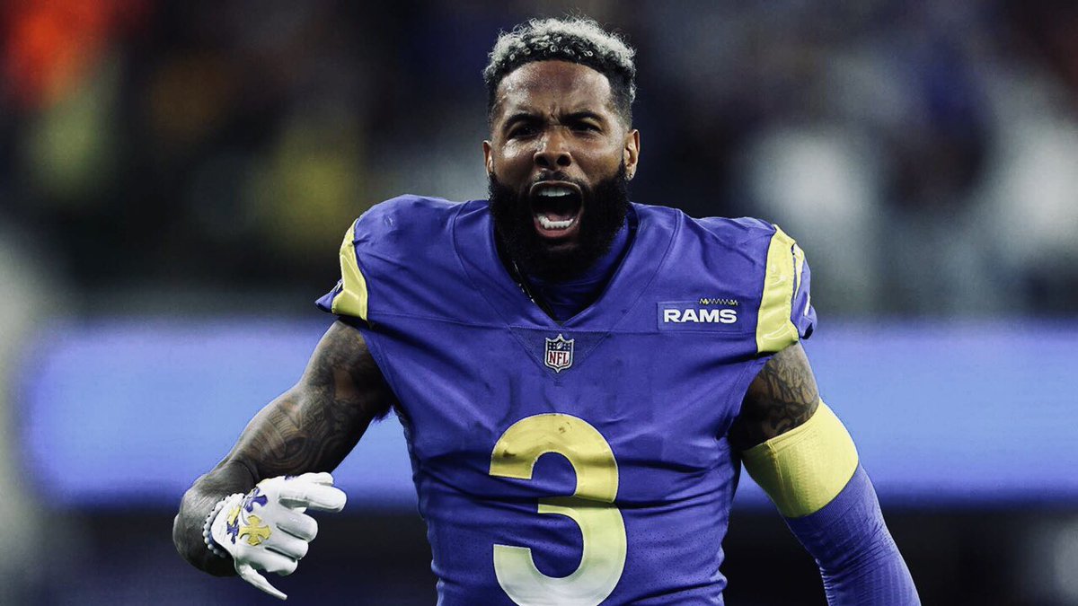 NFL_Stats's tweet photo. OBJ had 100 receiving yards in a game today for the 1st time since week 6 of 2019 https://t.co/i8YDSDUoMZ