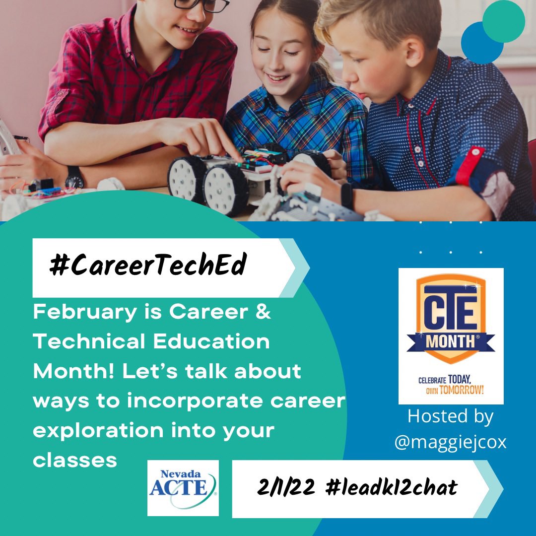 I hope #teachnvchat can join me at 6pm Tuesday for the first day of #ctemonth As I lead the discussion for #leadk12chat