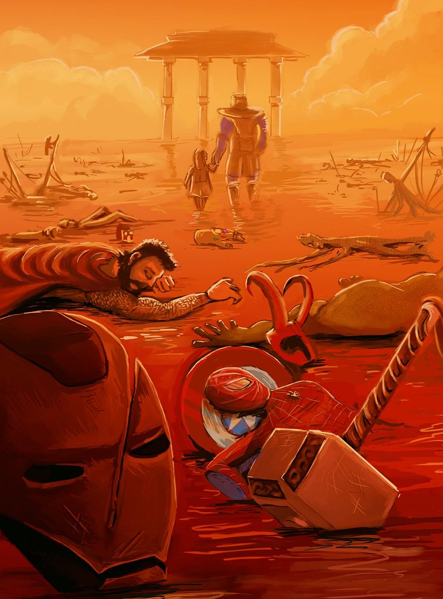 In another dimension. 
.
#digitalart #digitalillustration #painting #artistsoninstagram #nftcommunity #nftart #nftcollector #nftartist #nft #nftgallery #opensea #foundation #rarible #fantasyart #Avengers #Endgame #InfinityWar