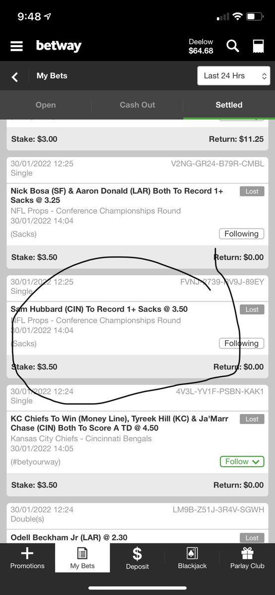 DevinLaslo's tweet photo. @betway Hey Bosa had 1.5 and Hubbard had 2 so why don’t these hit…? https://t.co/TInC6riHQN