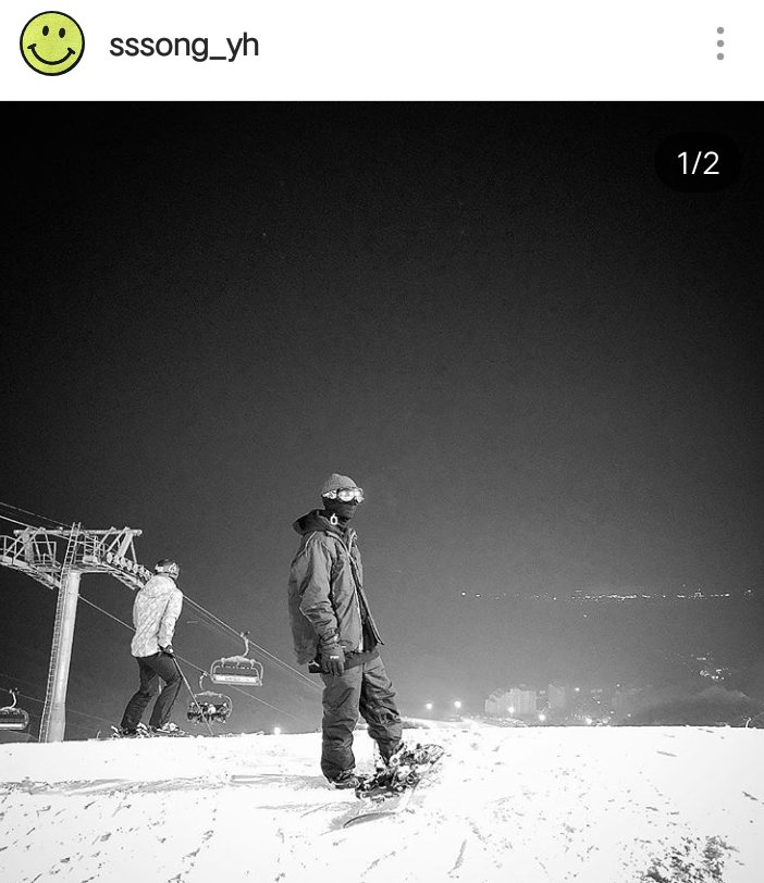 kkotgil131's tweet photo. [2019.01.31] Yunhyeong posted a photo of himself skiing

And Junhoe commented with:
(I) like ski... whi-ski (whiskey)... ha 😂

Junhoe and his lame daddy jokes https://t.co/2KWuamxqlq