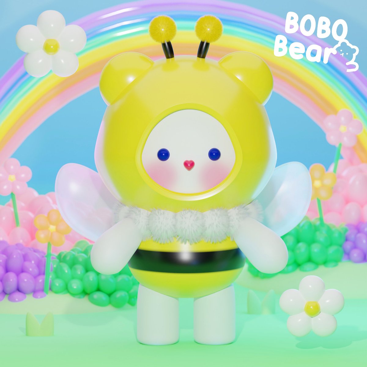 🌼NEW DROP🌼
bobobear in the wonderful garden🍀

bobobear bee no.23🐝
0.005 ETH (polygon)💐
Have 7 character in this set🍀🌸

available now: opensea.io/assets/matic/0…

#NFTCute #NFTdrop #NFTCommmunity #NFTJapan #NFTTHAILAND #opensea #PolygonNFTs #NFTs #NFTartwork #3dart