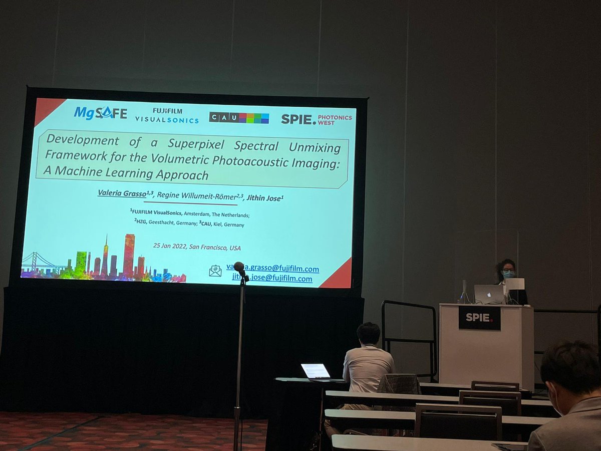 MgSafe - European Training Network (@mgsafe_eu) on Twitter photo Jithin Jose and Valeria Grasso, FUJIFILM Visualsonics, attended the SPIE photonic west conference. One of their works got selected for the best paper award. The work was done with <a href="/UniHannover/">Leibniz Uni Hannover</a> and Scanco Medical AG.
👉 spie.org/conferences-an…
📸 FUJIFILM Visualsonics, Inc. Jithin Jose and Valeria Grasso, FUJIFILM Visualsonics, attended the SPIE photonic west conference. One of their works got selected for the best paper award. The work was done with <a href="/UniHannover/">Leibniz Uni Hannover</a> and Scanco Medical AG.
👉 spie.org/conferences-an…
📸 FUJIFILM Visualsonics, Inc.