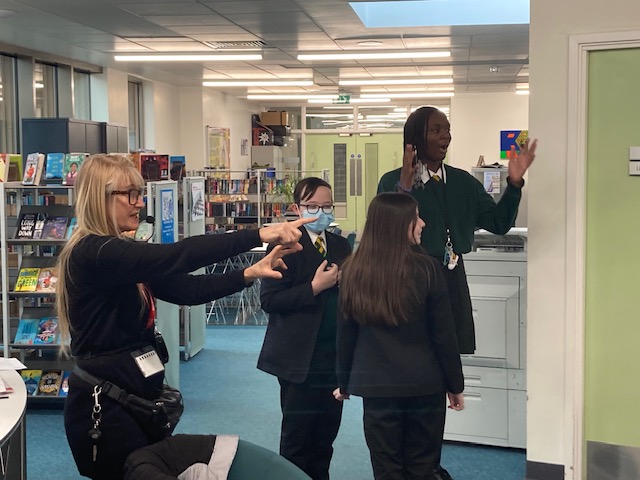 LibraryGoblin's tweet photo. Many thanks to @sarahmussi for an awesome workshop here @elmgreenschool https://t.co/GK4fos2qRu