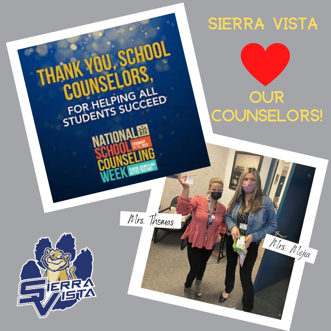 Happy National Counselor Week! We appreciate all you do to support our scholars! <a href="/sierravistak6/">Sierra Vista</a>