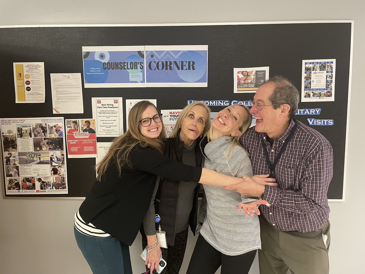 Northmen_OPHS's tweet photo. Happy National School Counseling Week to our dream team! We didn’t tell them ahead of time because they deserve the whole week off. Thanks for all you do! #ForTheFamily https://t.co/BUKILuMJa2