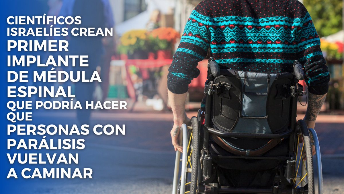 IsraelinSpanish's tweet photo. Avance científico sin precedentes: Científicos de la Universidad de Tel Aviv en #Israel crean implante de médula espinal que podría ayudar a personas con parálisis a volver a caminar. 

Abrimos hilo >> https://t.co/H9VsQL7fXD