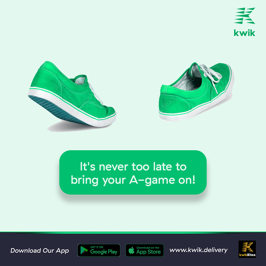 kwikafrica's tweet photo. We don't have too much to say today, except, put your best foot forward!
it's another week!
#StartKwik #kwik #KwikDelivery #HappyNewWeek https://t.co/5AD1tNTvZW
