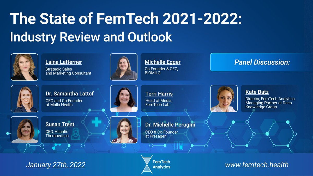 FemTechAnalytic's tweet photo. Hope you enjoyed our first event of 2022. Stay tuned for more information and webinars from FemTech Analytics!

You could find video recordings here: https://t.co/wlXDnoyPXo 

#femtech #healthcare #conference #womenshealth #event #virtualconference #virtualeven https://t.co/KRd48oEsXs