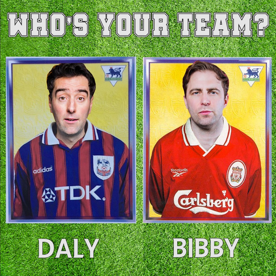 jimdalycomedy's tweet photo. 🎙NEW PODCAST!🎙

So the big man @DaveBibby and I are launching a new podcast called 'Whos Your Team?' where we chat to celebs about their favourite football team. That's it, that's the podcast.

First episode drops soon. Subscribe here👉 https://t.co/UR6Zquduip https://t.co/CfrbDkZAix
