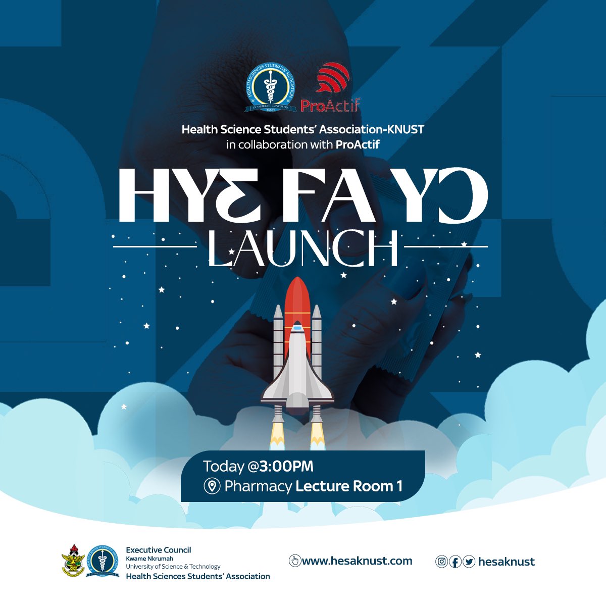 hesaknust's tweet photo. There are some things you just can't miss in this life. I'd reckon a night time stroll with your crush,"and today's launch of "Hy3 Fa Y)".
The series of events detailing the Hye Fa Y) campaign kickstarts today with the launch at 3pm.
#Hy3Fay) https://t.co/uoct0cjU2M