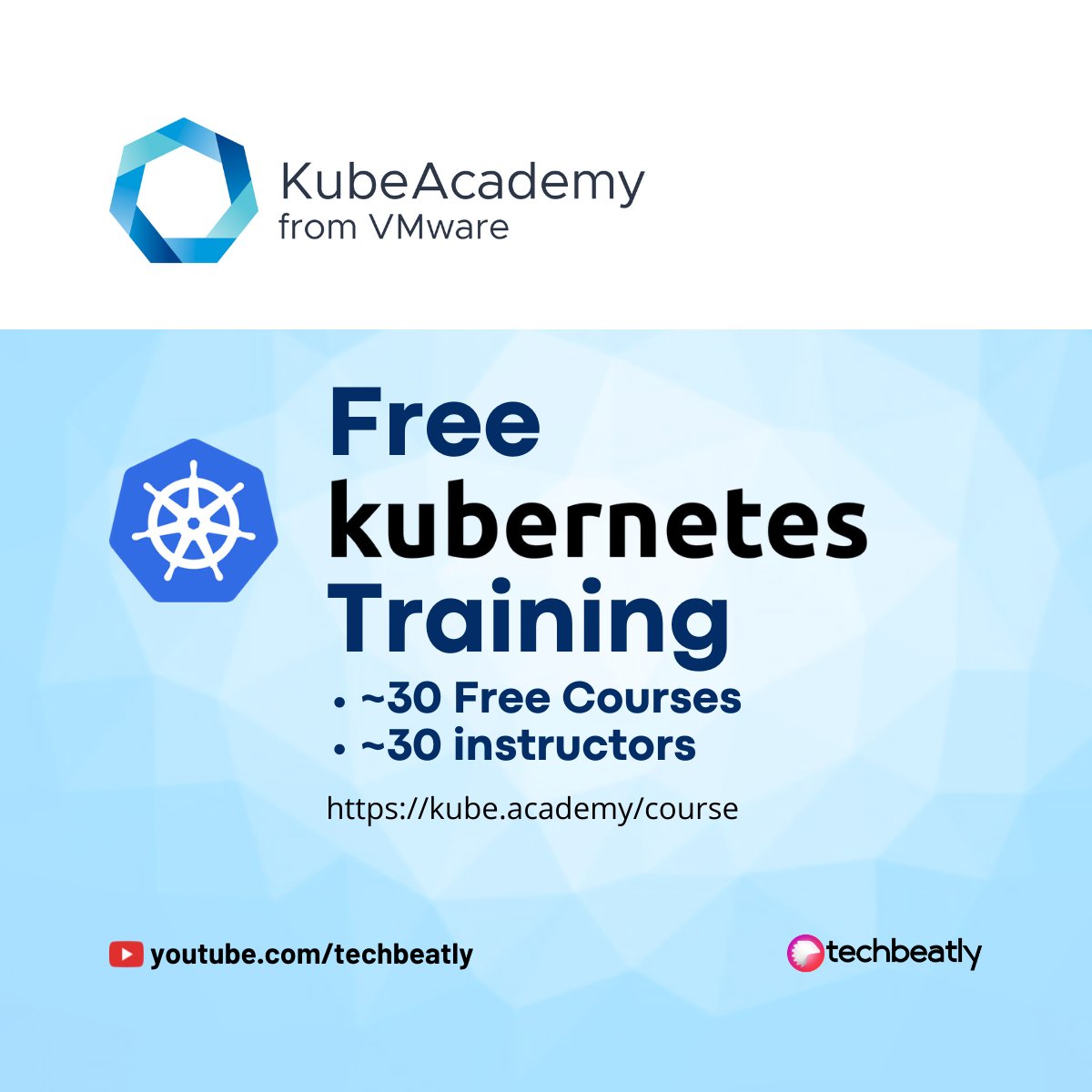 techbeatly's tweet image. Free Kubernetes Training by KubeAcademy from VMWare !
kube.academy/courses
Follow @techbeatly for learning
#techbeatly #kubernetes #learnkubernetes #devops #freetraining #vmware #kubeacademy