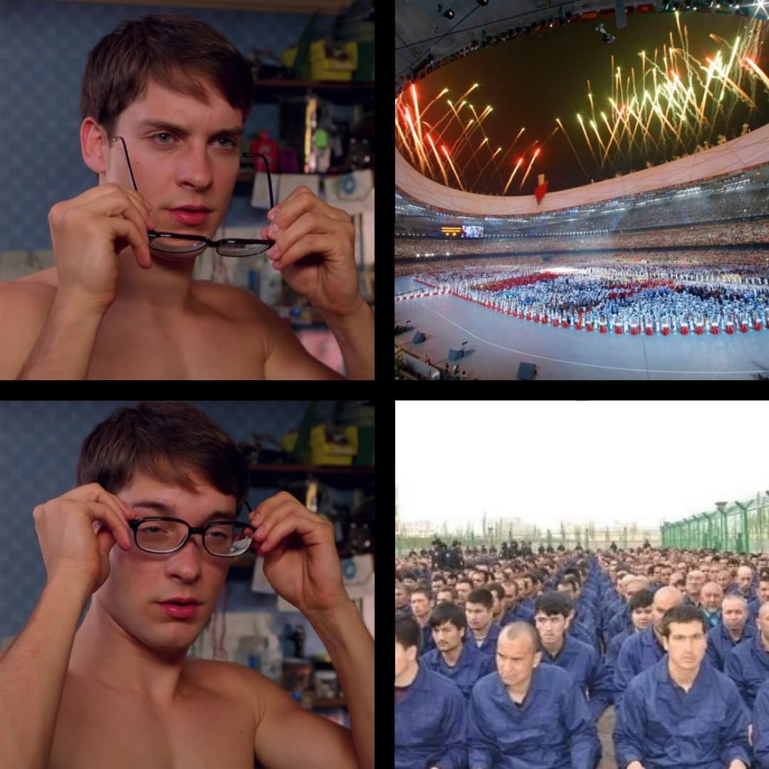 Justice4Uyghur's tweet photo. Don't let the Olympics fool you #CCPNotForMe https://t.co/v2AZqtOha8