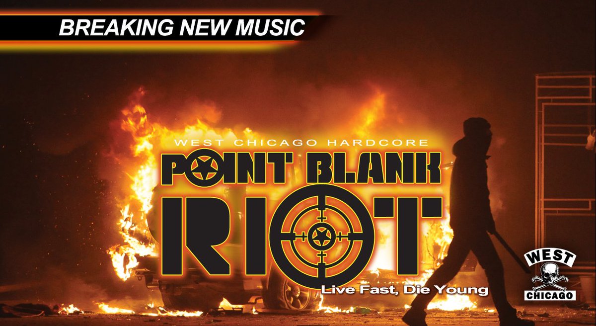 pointblankriot's tweet photo. Art work is finished for Point Blank Riot's 1st video Live Fast Die Young! The video comes out this week \m/ West Chicago Hardcore \m/ https://t.co/1PtDPEfMmP