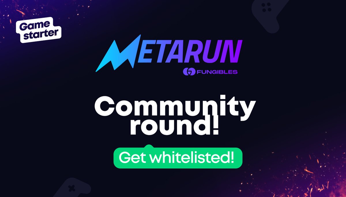 🎉 Win a whitelist spot in <a href="/MetarunGame/">Metarun | Multiplayer Runner Game</a> 🏆

Complete the form to be a part of the community round. There will be 15 lucky winners of $50 allocations 🔥

FILL 👇
docs.google.com/forms/d/1WSYYA…