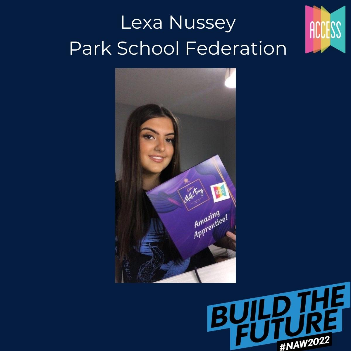 Lexa is a Level 3 Apprentice at Park Fed. She is almost at the end of her apprenticeship, and she has been a pleasure to support.  Well done Lexa, you are an Amazing Apprentice! #NAW2022 #BuildTheFuture @Apprenticeships #AskAnApprentice