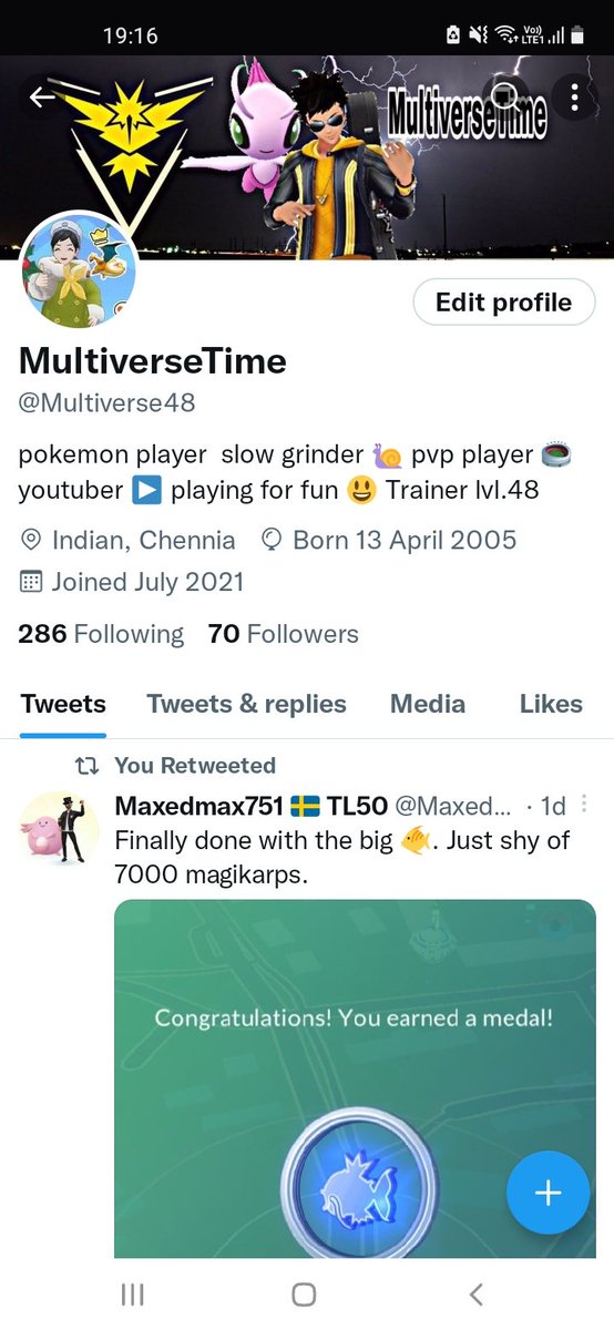 Multiverse48's tweet image. Yestrday 50 followers and with in 24hrs we are at 70 followers 
Let's gooo....🤩🤩
Thank you all for the support 😁😁😄😄...