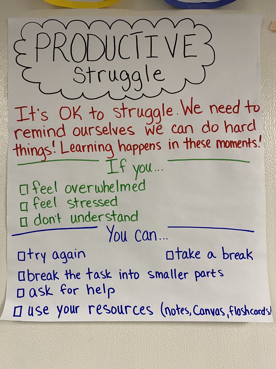 AllisonResendi4's tweet photo. This is my favorite anchor chart I’ve made for my classroom! It reminds my students that everyone struggles sometimes, and everyone can overcome the struggle. #5thgradeteacher #wes56 ⁦@CPSRedTornadoes⁩ #oklaed https://t.co/Ho9lje9ZgQ
