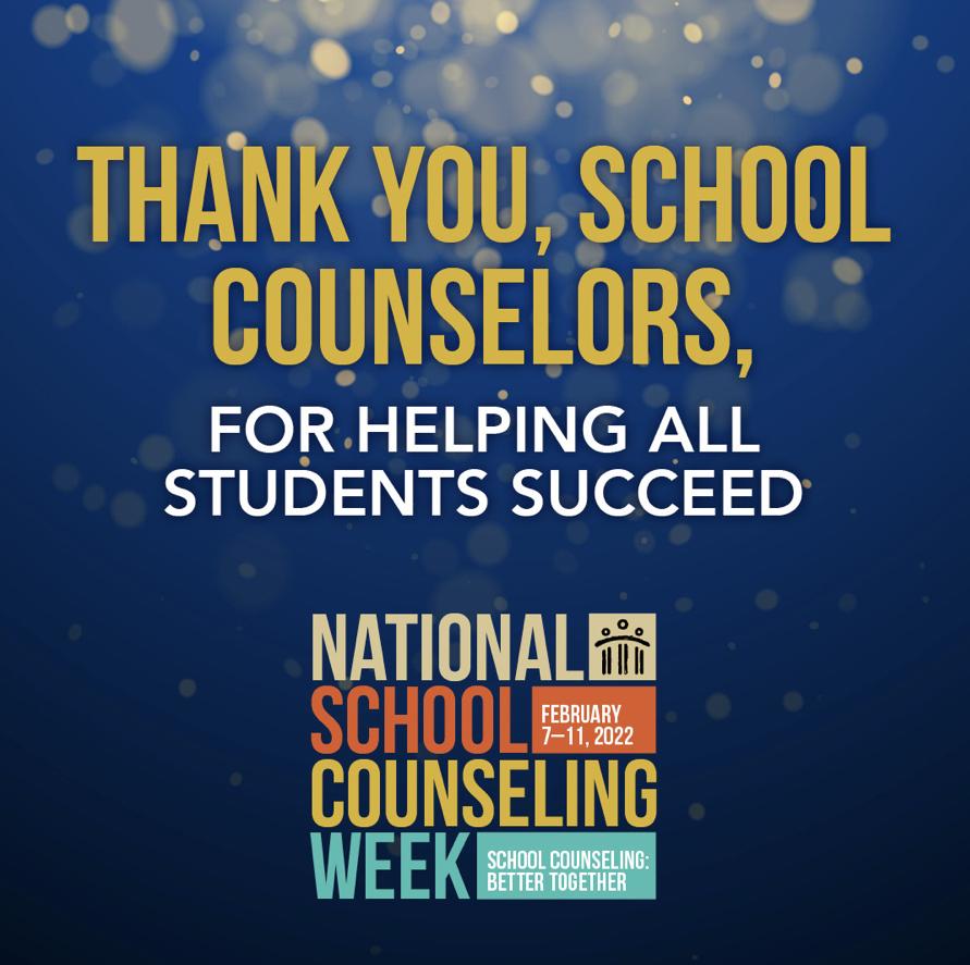 hgptrojans's tweet photo. Happy National School Counseling Week! Thank you for for helping our students succeed. @MSCSTrojans #TheNextLevel #NSCW22 https://t.co/OjjpSKDNKP