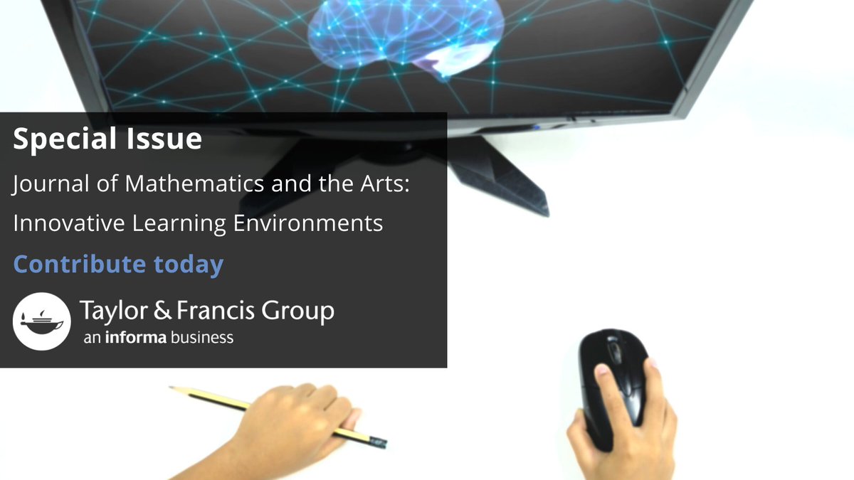 Join the conversation in a special issue of the Journal of Mathematics &amp; the Arts, seeking to capture state-of-the-art present &amp; future opportunities for innovative learning environments, presented in a creative &amp; innovative style. 

More info: bit.ly/3uxnbb0
<a href="/MathsArts/">Journal of Mathematics and the Arts</a>