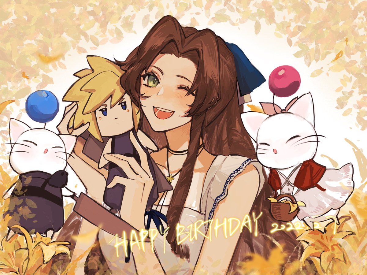 bashao_'s tweet image. #エアリス生誕祭2022 #FFVII25th_illust 
( ﹡ˆoˆ﹡ )happy birthday and happy 25 years