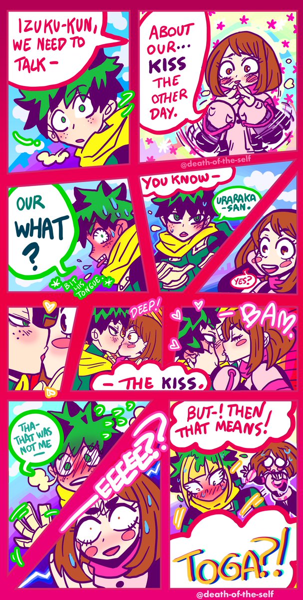 DeathofselfOFCL's tweet photo. Our WHAT?
#deku #dekucha #dekuraka #tochako #togachako https://t.co/oJztT8xTFc