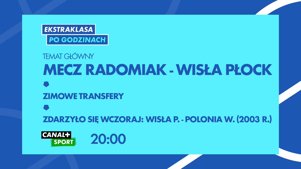 filip_surma's tweet photo. Zapraszam z @Twieszczu na g. 20.00 do @CANALPLUS_SPORT & @canalplusonline
▶️ dokończenie kontrowersji z Adamem Lyczmańskim
▶️ w #extralevel u @BartekIgnacik & @grzeje - Karol Angielski
▶️ Dream Team @Fantasy_ESA
▶️ gol, asysta, parada, kiks i cytat 20. kolejki
oraz👇 https://t.co/ObQJlahlmT