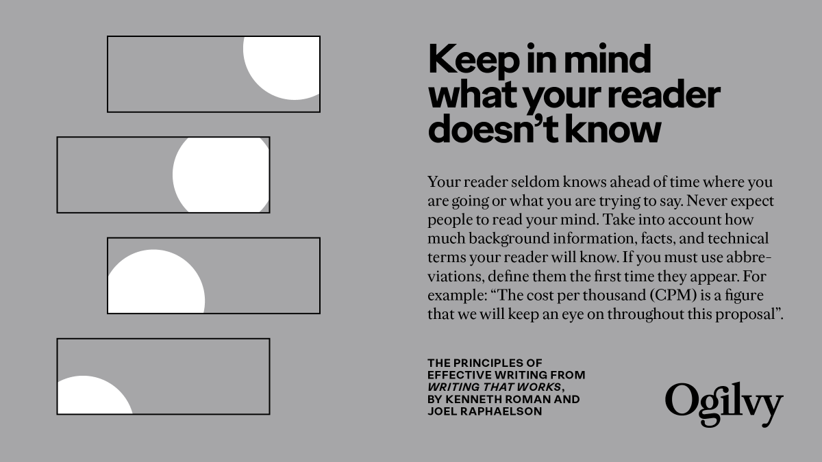 Ogilvy's tweet photo. There are a number of principles that are key to effective writing, no matter what you write.

Your #MondayMotivation from #WritingThatWorks – because people who write well do well.

Check out more #AgencyVoices, here: https://t.co/fn470I2f7s https://t.co/ODvcFhr2xd