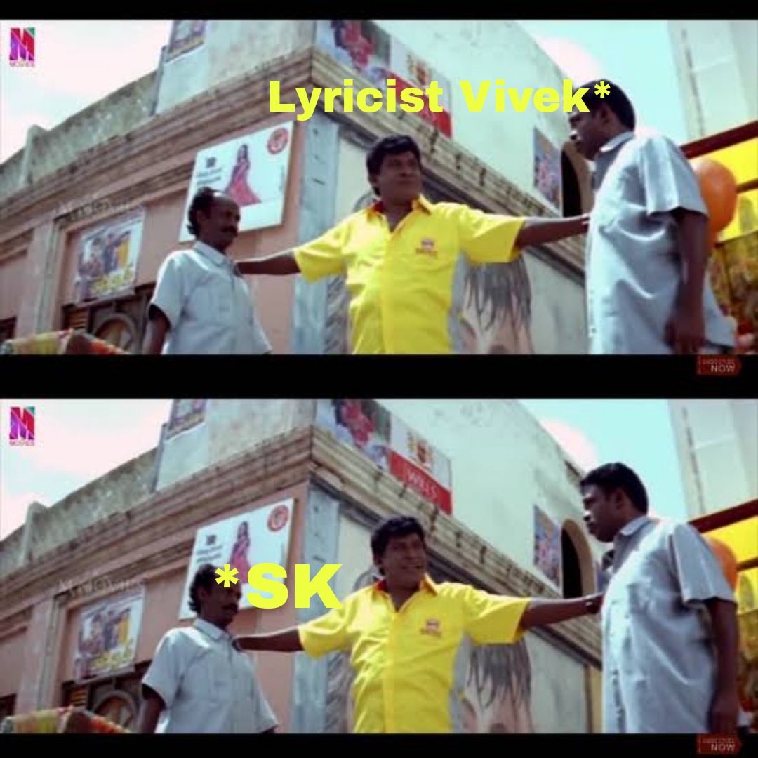 Itz_Venkatesh55's tweet photo. #Sarkar × #Beast 😎
#Simtaangaran × #ArabicKuthu 🎵
Right Ra! Agaa Lyrics Onnum Puriyathu pola...Only Vibes uh🤩
#SarkarFirstSingle × #BeastFirstSingle #BeastMode #ArabicKuthuOnFeb14
@Lyricist_Vivek @Siva_Kartikeyan https://t.co/zLfd1HaYG8