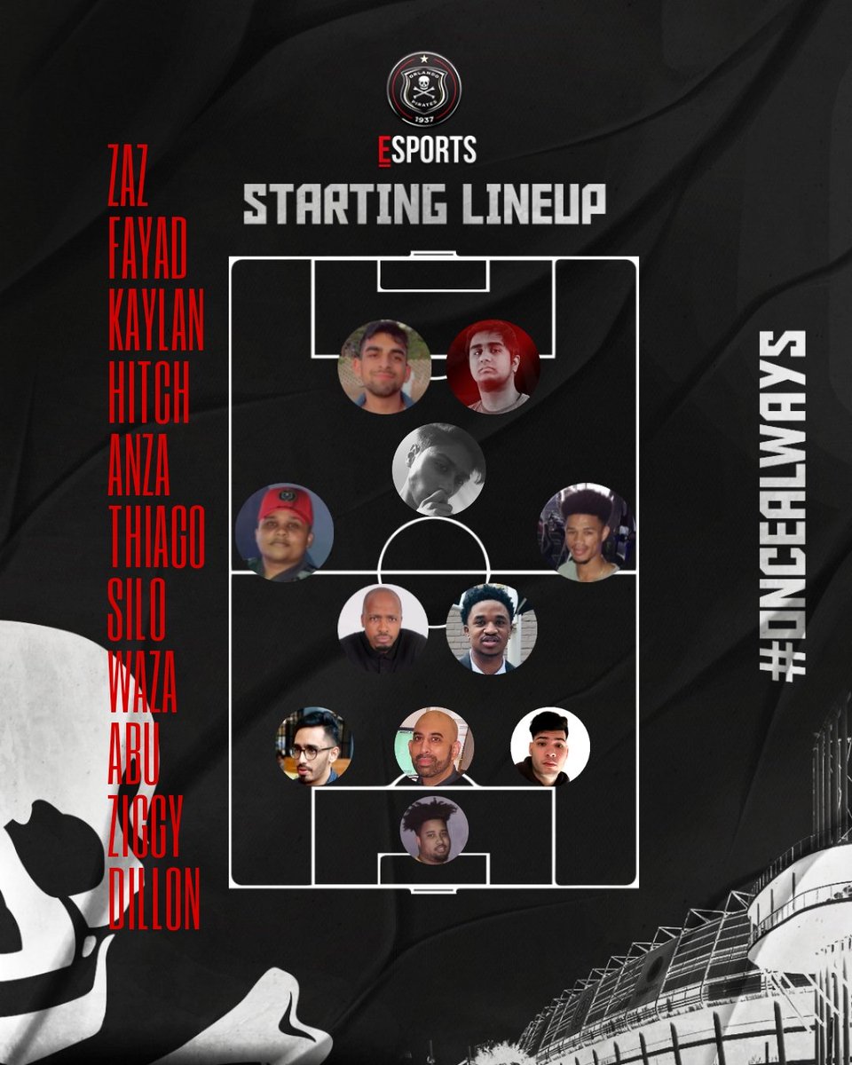 Our starting line-up remains the same, with some good results over the past week, we'll be looking to progress to the semi-finals tonight in the <a href="/SAProClub/">SA Pro Club League</a> Pre-Season cup.

But first we got <a href="/CptBallerz/">Aiden</a> then, potentially a quarter final encounter💪🏽

#UpTheBucs 💀
#OnceAlways  ☠
